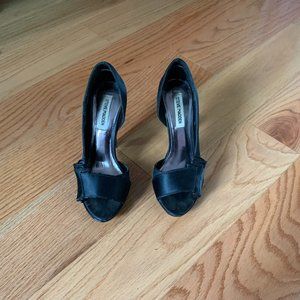 Black satin Steve Madden (size 6) heels